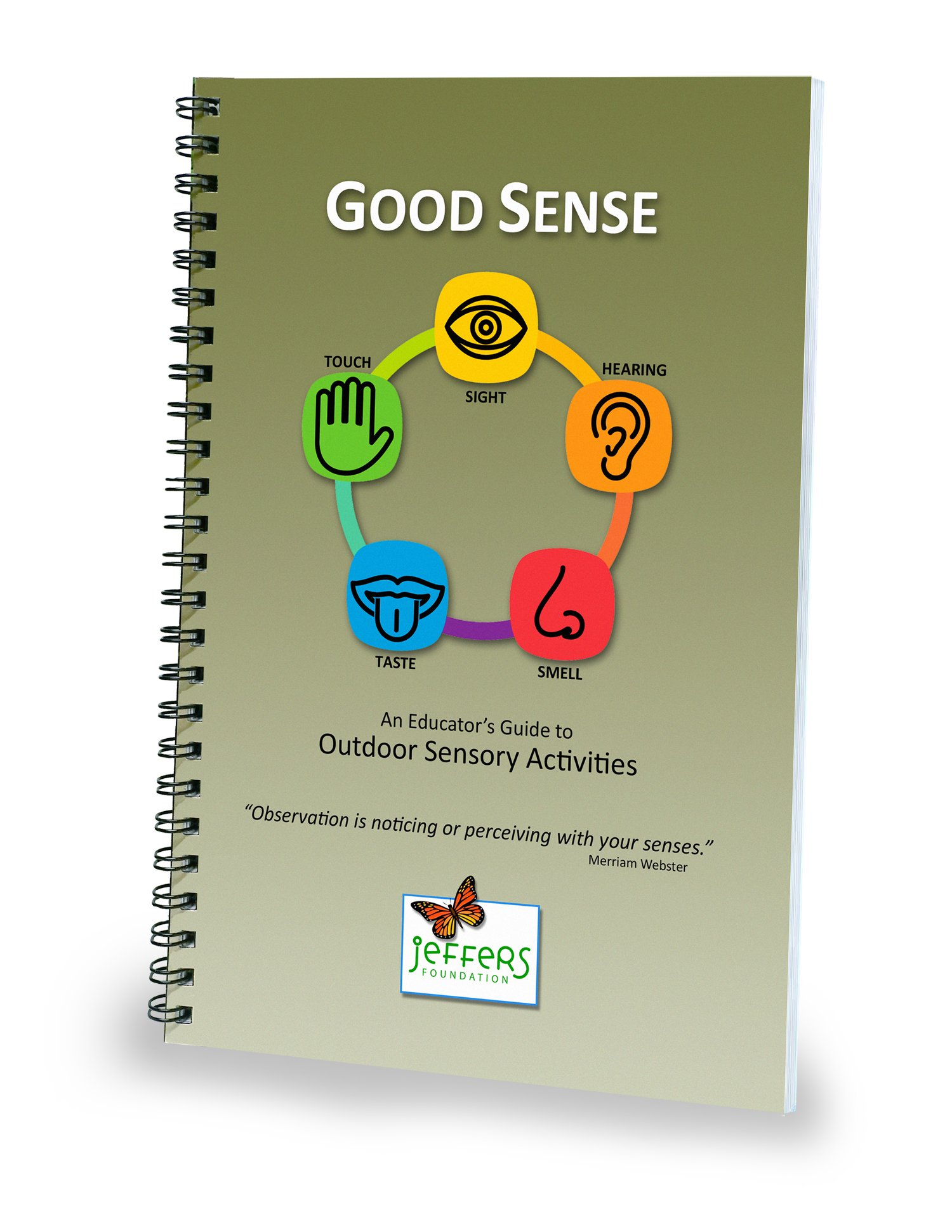 Good Sense book on clear Good Sense Book Cover